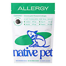 Native Pet Dog Allergy Air-Dried Chews, Itch Relief & Immune Support, Chicken, 60 & 120 CT