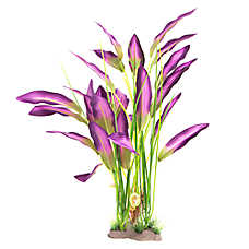 Top Fin? Artificial Silk Aquarium Plant - Fish Tank Plant Decor - 18 in