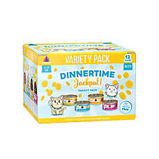 Weruva Classics Dinnertime Jackpot Grain Free Adult Wet Cat Food, Pates, 12 ct Variety Pack