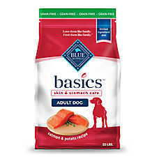 Blue Buffalo Basics Skin & Stomach Care, Salmon & Potato Dry Dog Food, Grain Free & Chicken Free