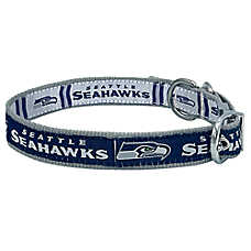 Pets First Seattle Seahawks Reversible Dog Collar