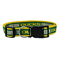 Pets First NCAA Oregon Satin Dog Collar