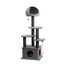 Catry Modern Sustainable Cat Tree - 62"H, 6 Level, Large, CT Tundra