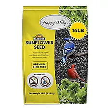 Happy Wings Black Oil Sunflower Seed for Cardinals & Songbirds