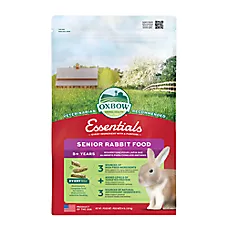 Oxbow Essentials Senior Rabbit Food Pellets for Older Bunnies - High Fiber & Targeted Protein 4 Lbs