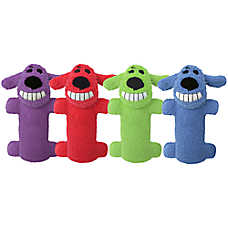 Multipet Loofa Dog The Original Squeaky Plush Dog Toy 6 IN