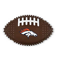 Denver Broncos Hard Nylon Football Dog Chew Toy
