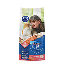 Purina Cat Chow Complete Dry Cat Food High-Protein Salmon Formula 3.15LB