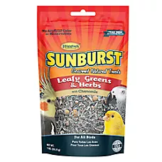 Higgins Sunburst Leafy Greens and Herb Treats - Pet Bird Treats