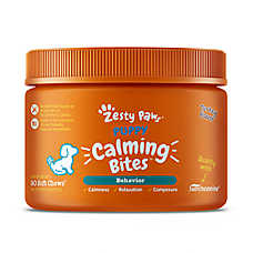 Zesty Paws Puppy Calming Bites for Stress Anxiety & Hyperactivity, Turkey Flavor, 90 CT