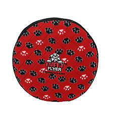 TUFFY? Ultimate Flyer Red Paw Dog Toy