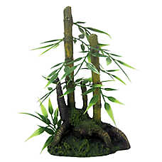 Top Fin? Artificial Bamboo Aquarium Plant - Fish Tank Plant Decor - XS
