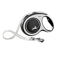 flexi? Comfort Retractable Tape Dog Leash, Gray & Black
