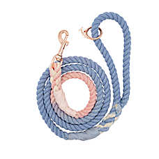 Sassy Woof Peony Dog Rope Leash: 5-ft long