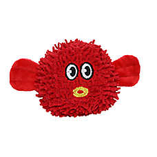 MIGHTY JR Microfiber Ball Red Blowfish Dog Toy