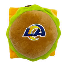 Pets First Los Angeles Rams Plush Hamburger Dog Toy