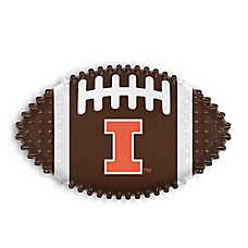 Illinois Hard Nylon Football Dog Chew Toy