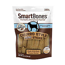 SmartBones? Churro Style Mini Sticks Dog Treat - Peanut Butter