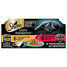 SHEBA Perfect Portions Gravy Indulgence - Chicken, Beef, 31.7 OZ
