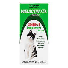 Nutramax  Welactin Feline Omega-3 Supplement for Cats, with DHA and EPA,  4 fl oz