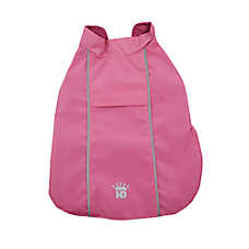 Hip Doggie Pink Hoodless Dog Raincoat with Lining