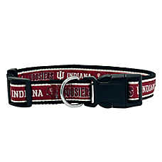 Pets First NCAA Indiana Satin Dog Collar