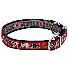 Pets First Boston Red Sox Reversible Dog Collar
