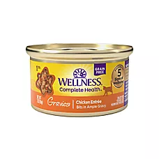 Wellness® Complete Health Adult Cat Wet Food - Grain Free, Gravies, 3 Oz