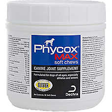 Dechra Phycox Dog MAX Advanced Hip & Joint Supplement with Glucosamine, Soft Chews, 90 Count