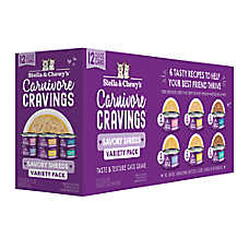 Stella & Chewy's Carnivore Cravings Cat Wet Food - Grain Free, Savory Shreds, Variety Pack, 12 Ct
