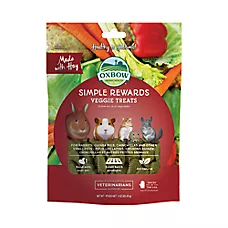 Oxbow Simple Rewards Baked Treats - Veggie - Rabbits, Guinea Pigs, and Small Pets - 3 Oz