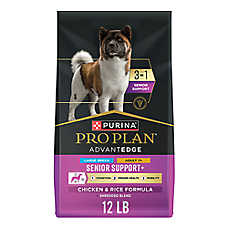 Purina Pro Plan AdvantEDGE Senior Support+ Large Breed Shredded Chicken Formula Dry Dog Food