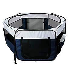 TRIXIE Soft Sided Mobile Small Pet Play Pen Portable Playpen