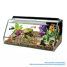 Top Fin® Angled Aquarium - Fish Tank Aquarium - 10 Gallon