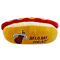 Pets First Miami Heat Plush Hot Dog Dog Toy