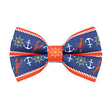 Made By Cleo? Nautical Navy Cat Bow Tie