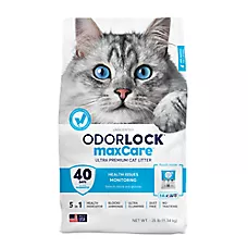 OdorLock Max Care Clumping Clay Cat Litter - 25Lb""
