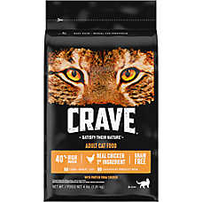 Crave? High Protein Adult Dry Cat Food - Grain Free, Chicken