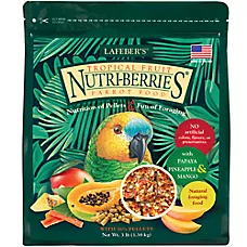 Lafeber's® Nutri-Berries Tropical Fruit Parrot Food - Foraging Bird Food