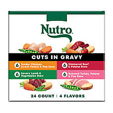 Nutro Natural Choice&trade; Cuts in Gravy Adult Wet Dog Food - Grain Free, Variety Pack, 24 Count