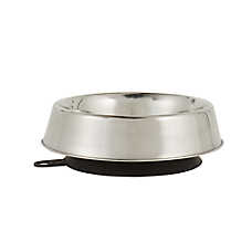 Top Paw? Stainless Steel Suction Base Dog Bowl, 3-cup