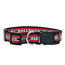 Pets First NCAA Georgia Satin Dog Collar