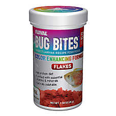 Fluval? Bug Bites Color Enhancing Flakes Fish Food Complete Diet