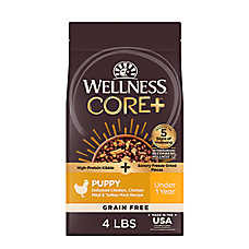 Wellness CORE+ Kibble + Freeze Dried Puppy Dry Dog Food - Grain Free, Chicken