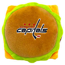 Pets First Washington Capitals Plush Hamburger Dog Toy