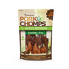 Pork Chomps&trade; Rawhide-Free Meaty Skewers Dog Treat