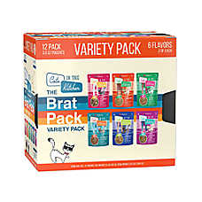 Weruva Cats in the Kitchen Slide N' Serve The Brat Pack Pate Wet Cat Food - Variety Pack, 12 ct