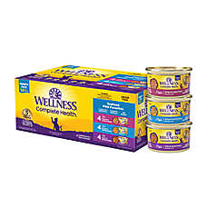 Wellness? Complete Health Adult Cat Wet Food - Seafood Pate, Variety Pack