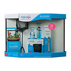 Top Fin? Bow Front Aquarium Starter Kit - Fish Tank Starter Kit - 36 Gallon