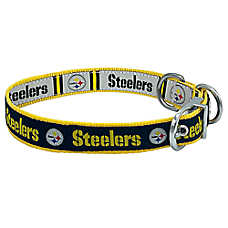 Pets First Pittsburgh Steelers Reversible Dog Collar